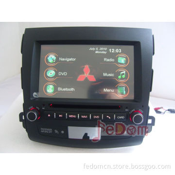 Car Kit DVD MP3 Player GPS Navigation Audio Stereo System Multimedia Monitor for Mitsubishi Outlander (C8009M1)